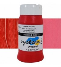 Daler Rowney System3 500 ml Akrilik Boya 503 Cadmium Red Hue 